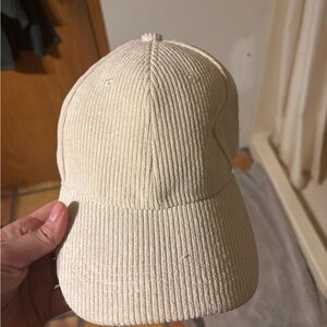 White Corduroy Hat